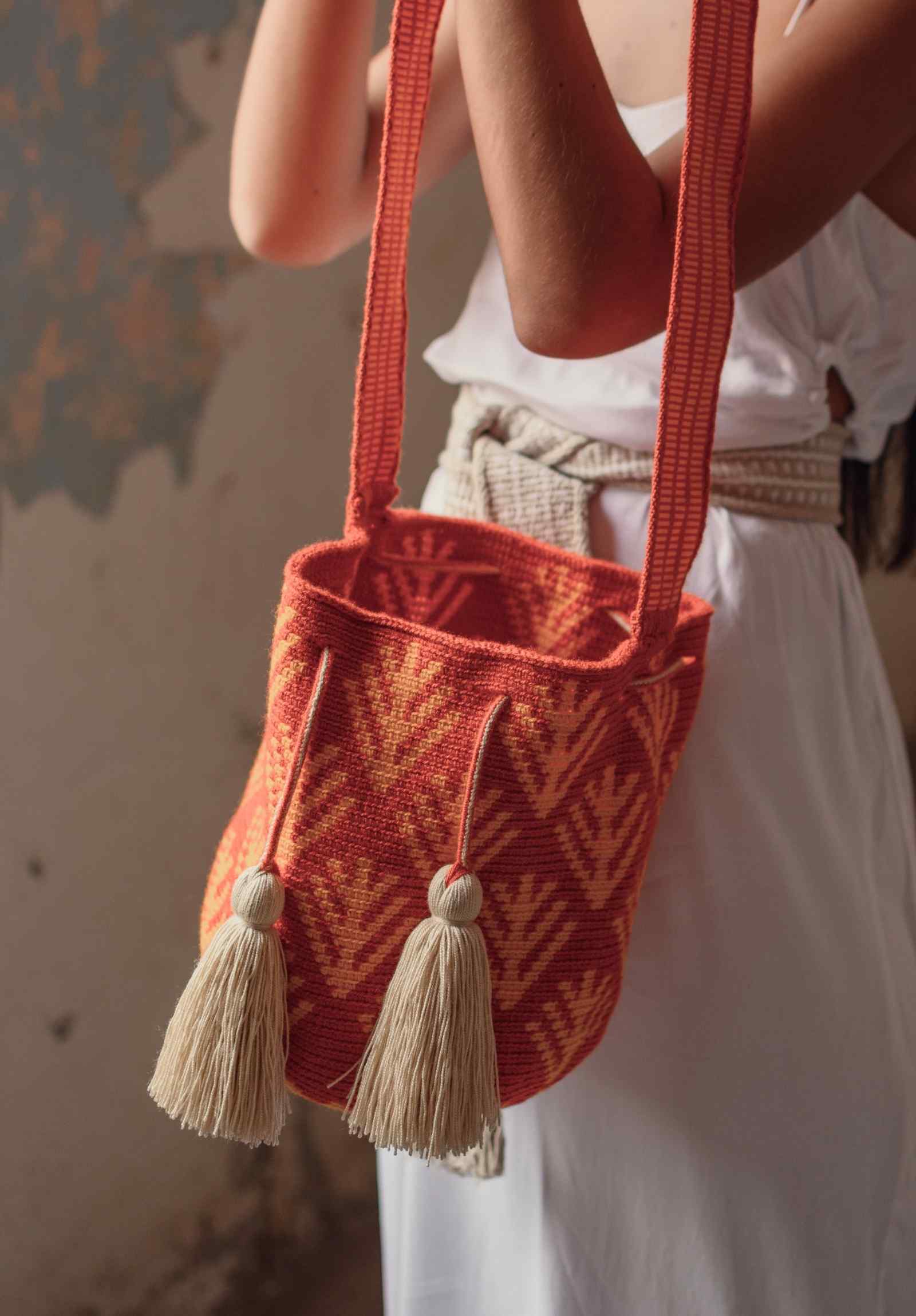 Palma Wayuu Bag (Saffron)