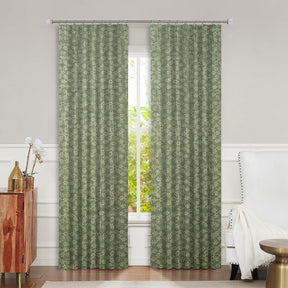 Artisan Hand Block Printed 2 Pleated Curtain-ola Virsti
