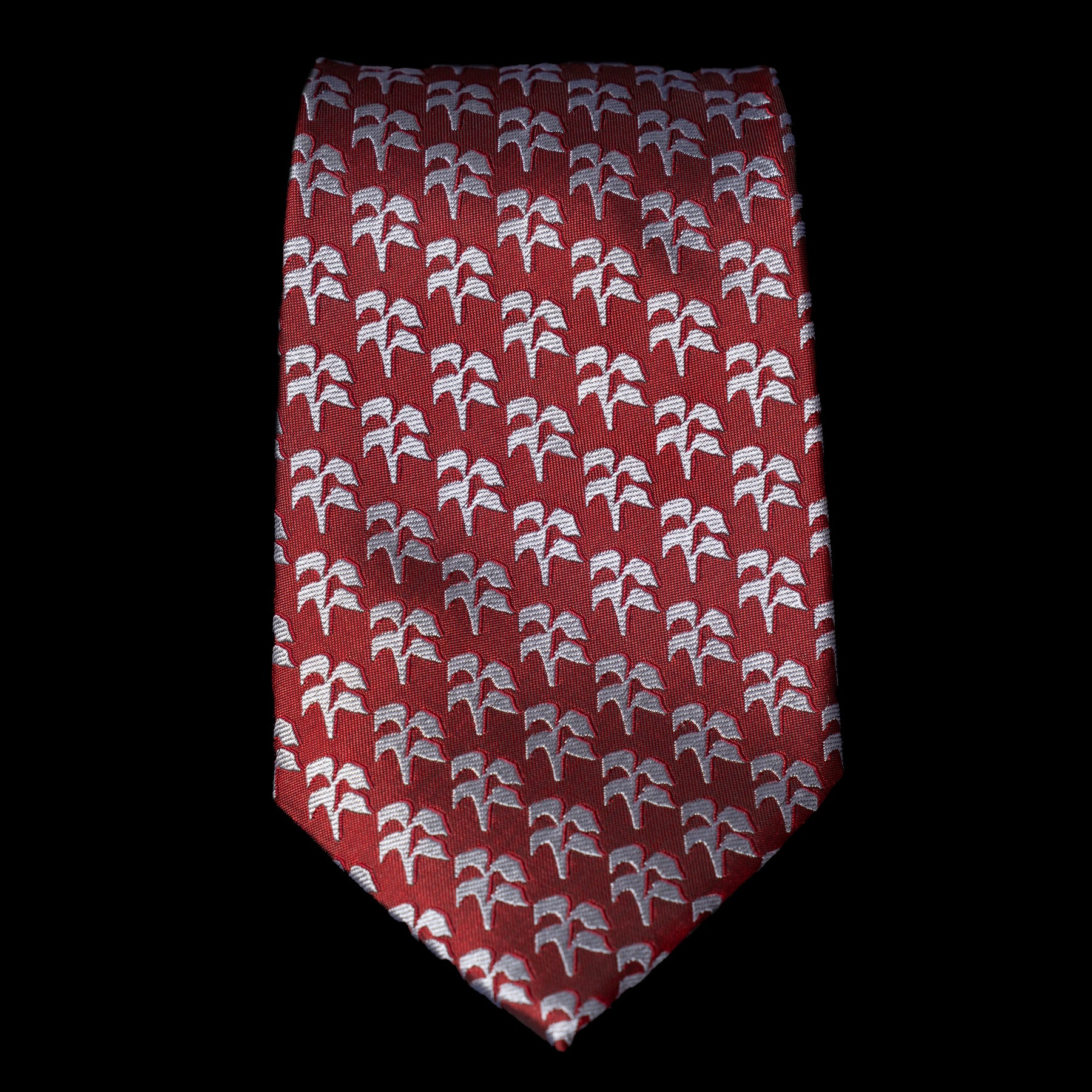 Red White Palm Trees Neck Tie