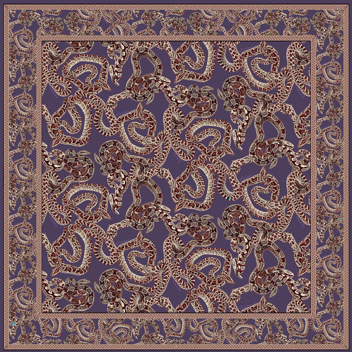 Silk Snake Scarf Large