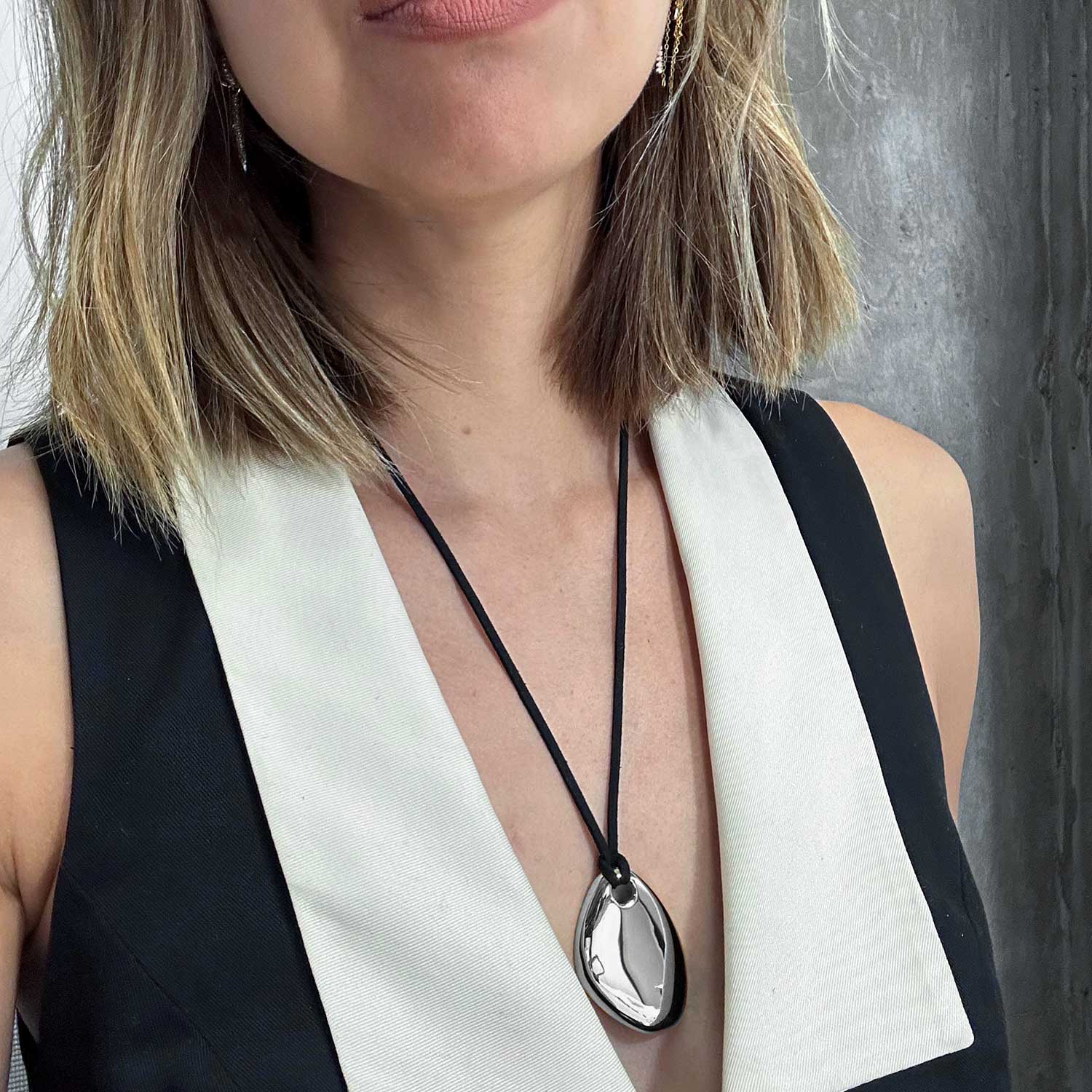 Helena Cord Vegan Leather Necklace
