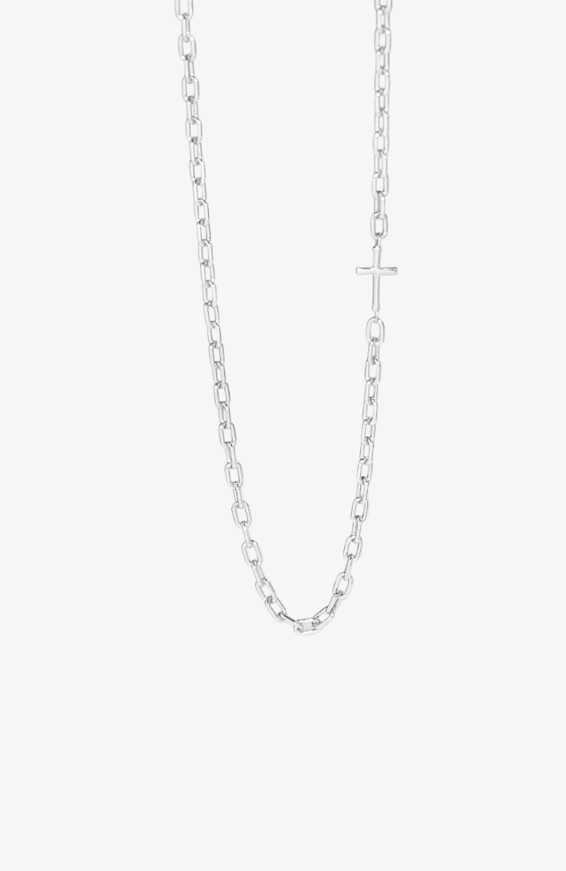 Mini Chain Breaker Cross Necklace
