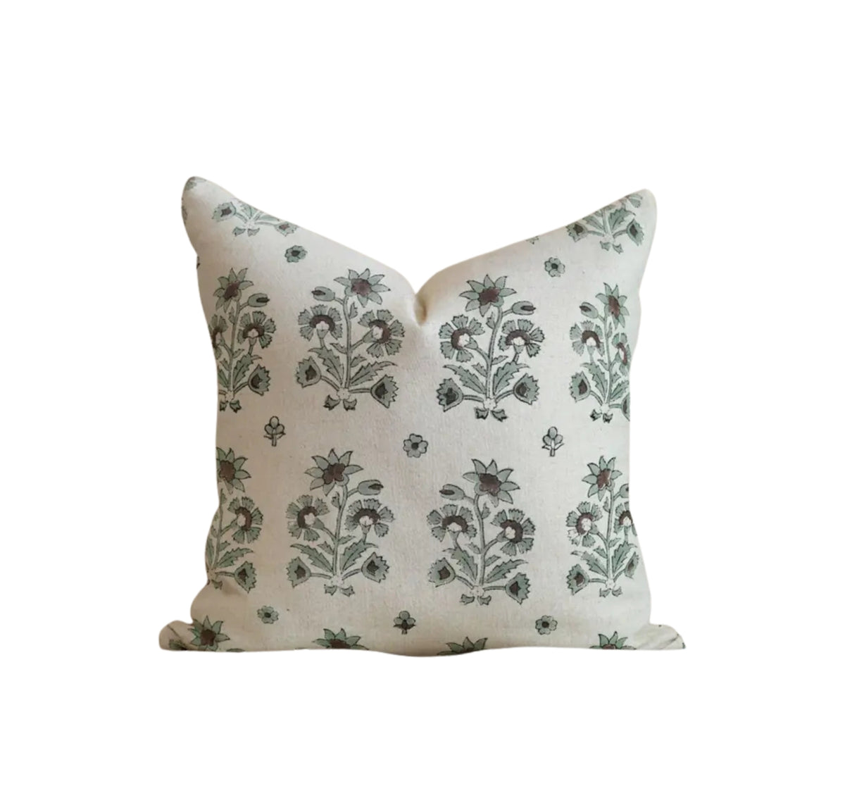 Bohemian Block Printed Design Viscose Linen Pillow Cover - Sadabahar