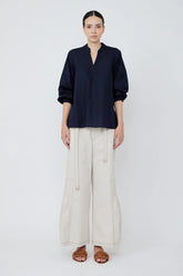 Ximena V-Neck Cotton Blouse