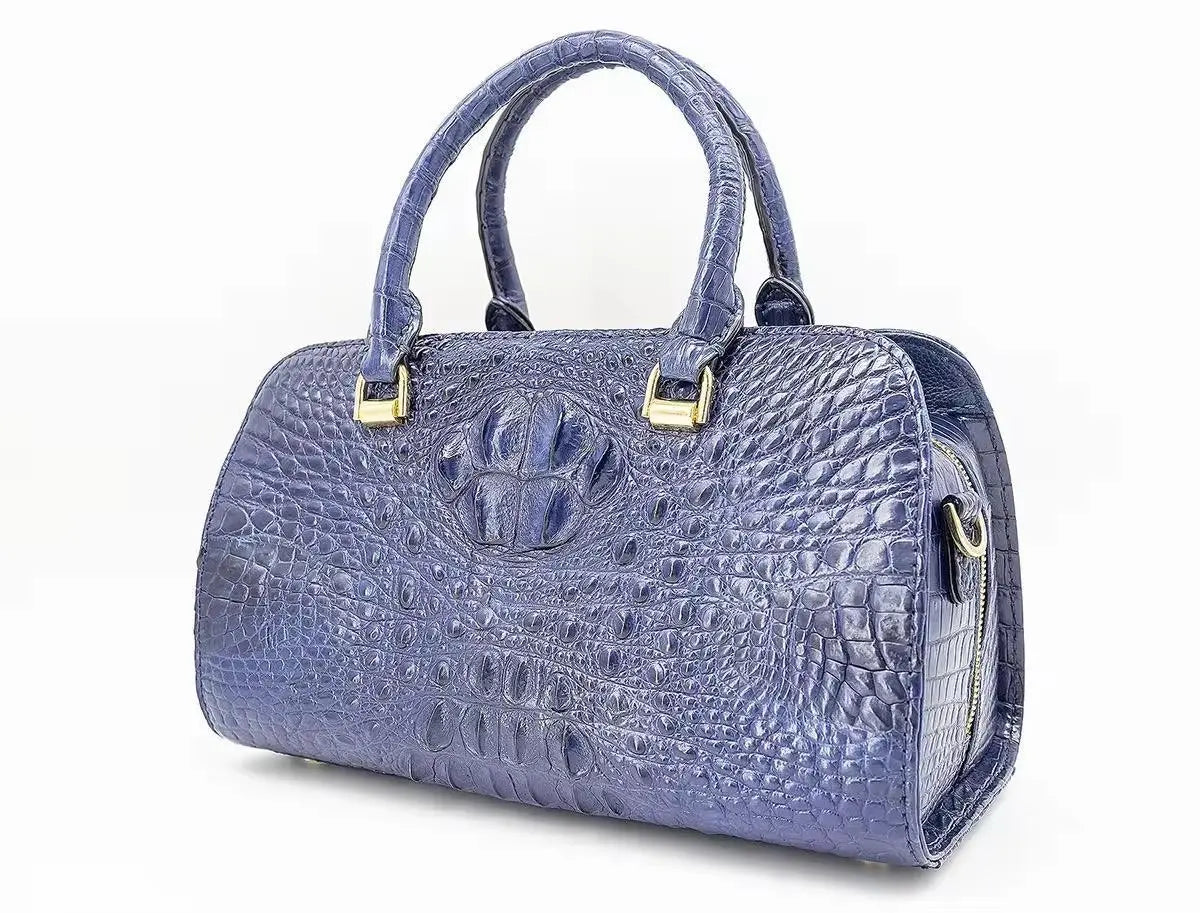 Luxe Artisanal Crocodile Leather Handbag | An Heirloom of Elegance KolleenBoutique