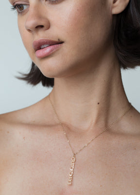 Out of Office Gold Charm Necklace
