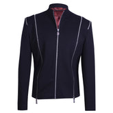 Black jacket with zipper design