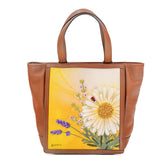 Artepara Spring Daisy Embroidered Mini Tote