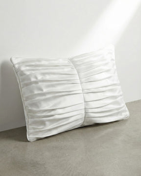 Pleated Cotton Suede Pillow