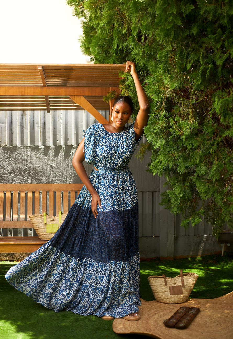 Ifuru cut-out maxi dress
