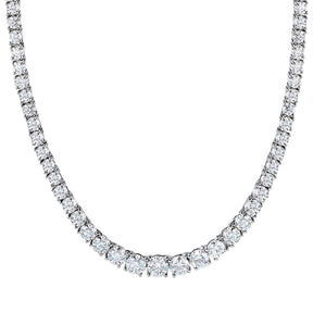 THE “JAIMIE” 4 PRONG GRADUATED TENNIS NECKLACE