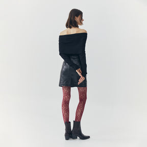 SIA OFF SHOULDER KNIT TOP