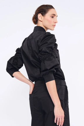 Bimba Puff Sleeve Blouse | Black