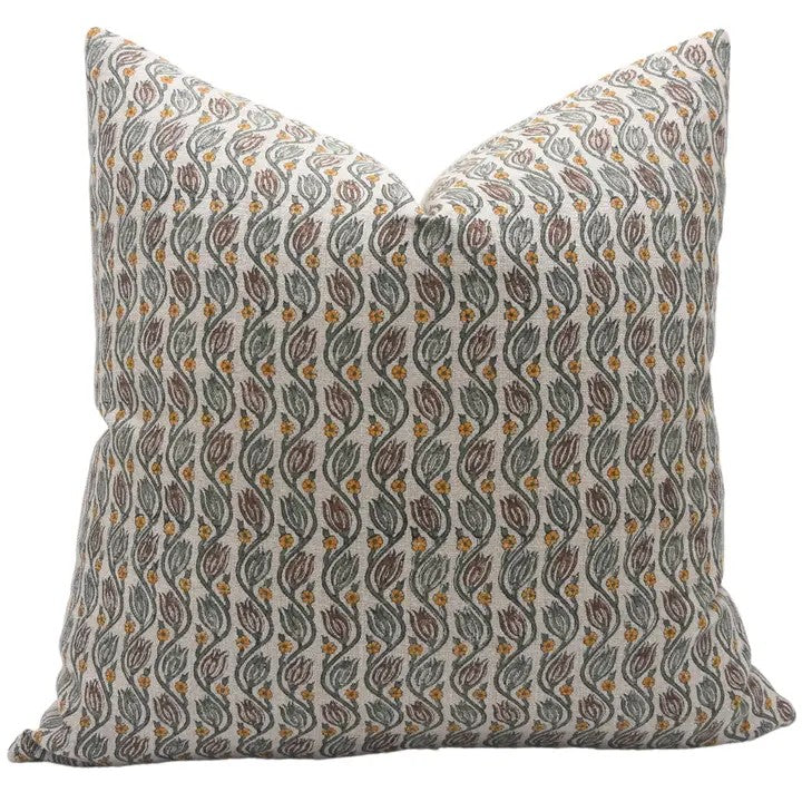 Boho Design Thick Linen Block Print Cushion Cover- Kersangri