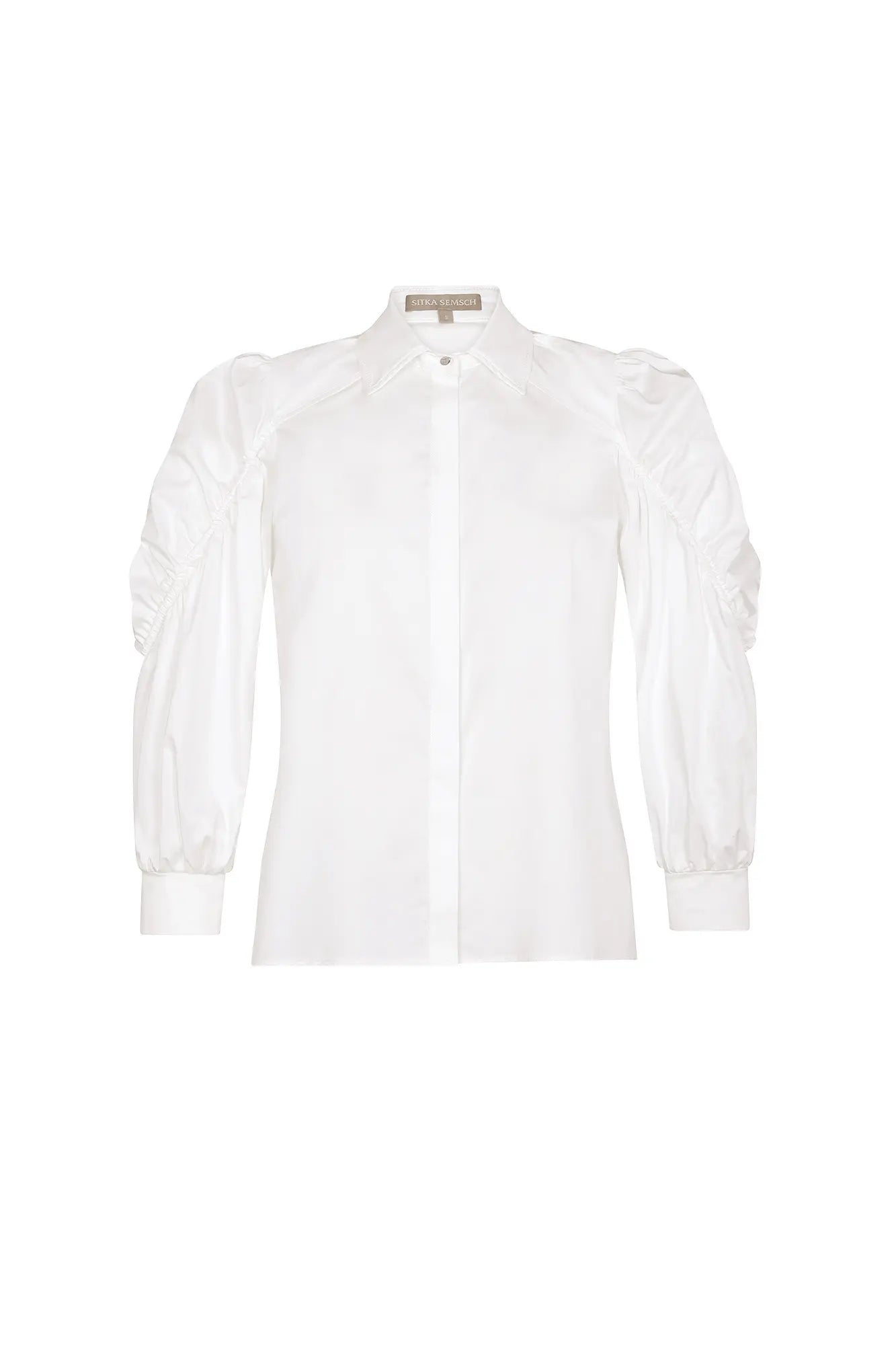 Bimba Puff Sleeve Blouse | White