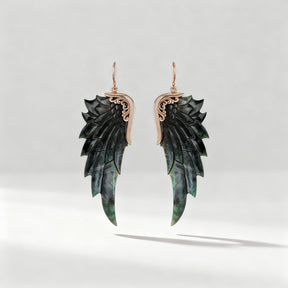 Soleil Noir Earrings (Large, Rose Gold)