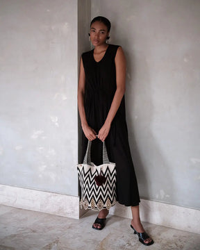 Luxury Wayuu Karmatra Beaded Tote
