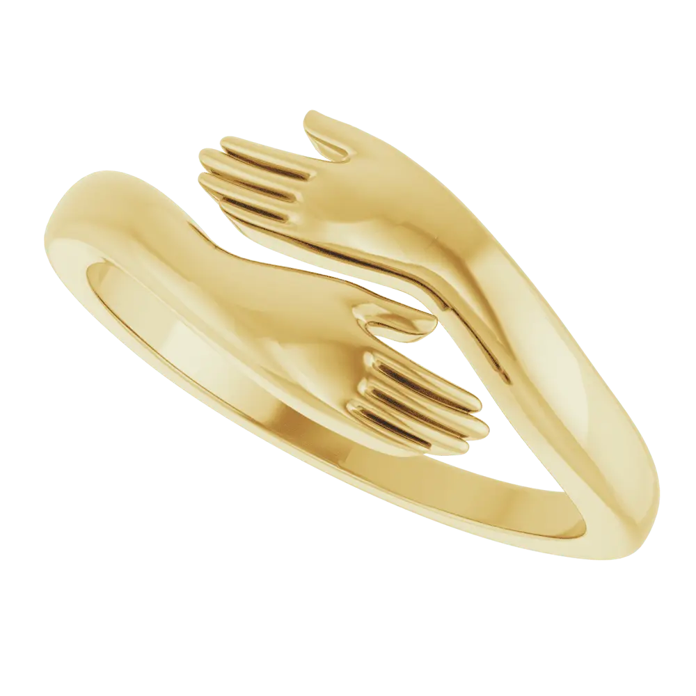 Hug Ring in 14K Gold