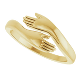 Hug Ring in 14K Gold