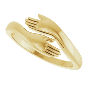 Hug Ring in 14K Gold