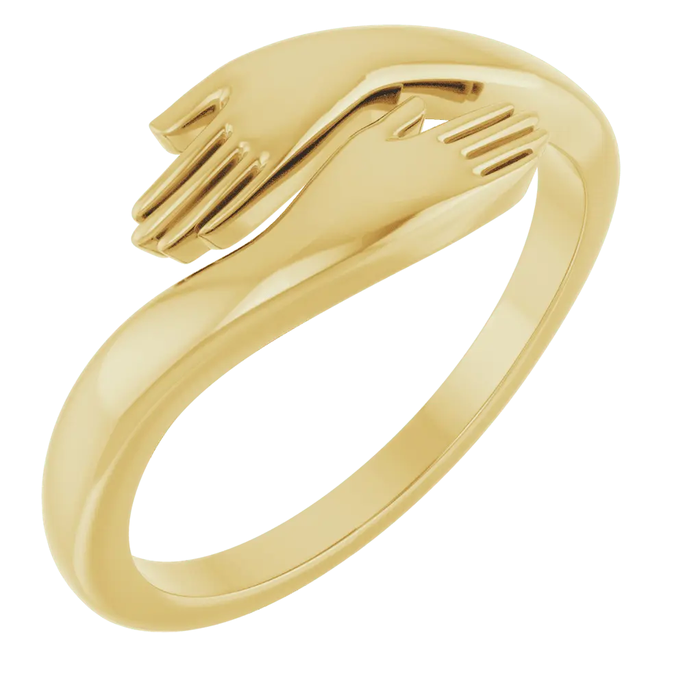 Hug Ring in 14K Gold