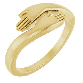 Hug Ring in 14K Gold