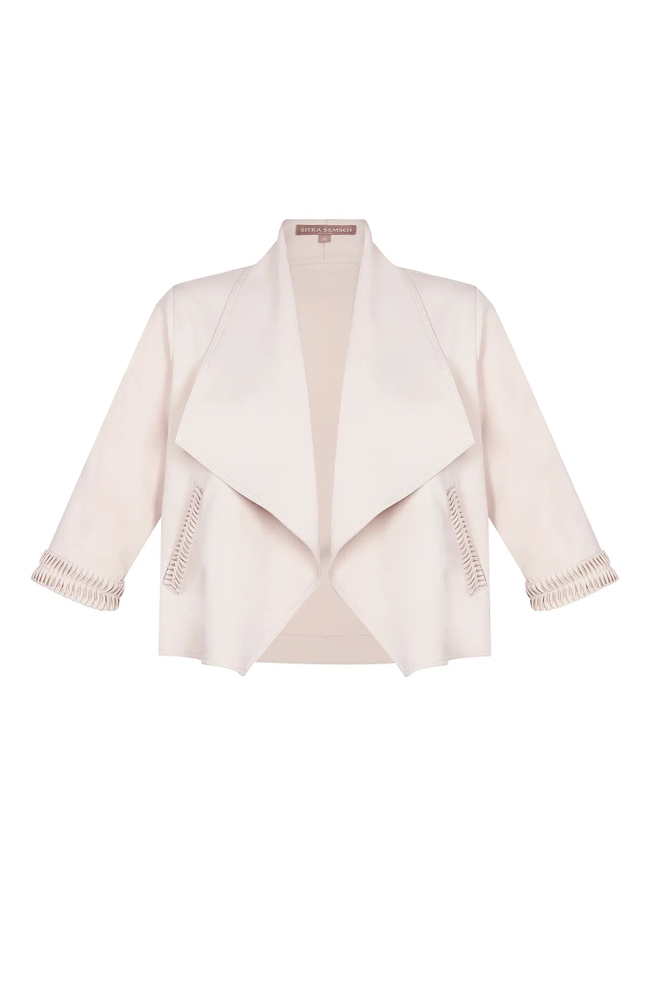 Daysi Draped Lapel Jacket | Ecru