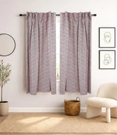 Haridwar Floral Block Print Viscose Linen Curtain