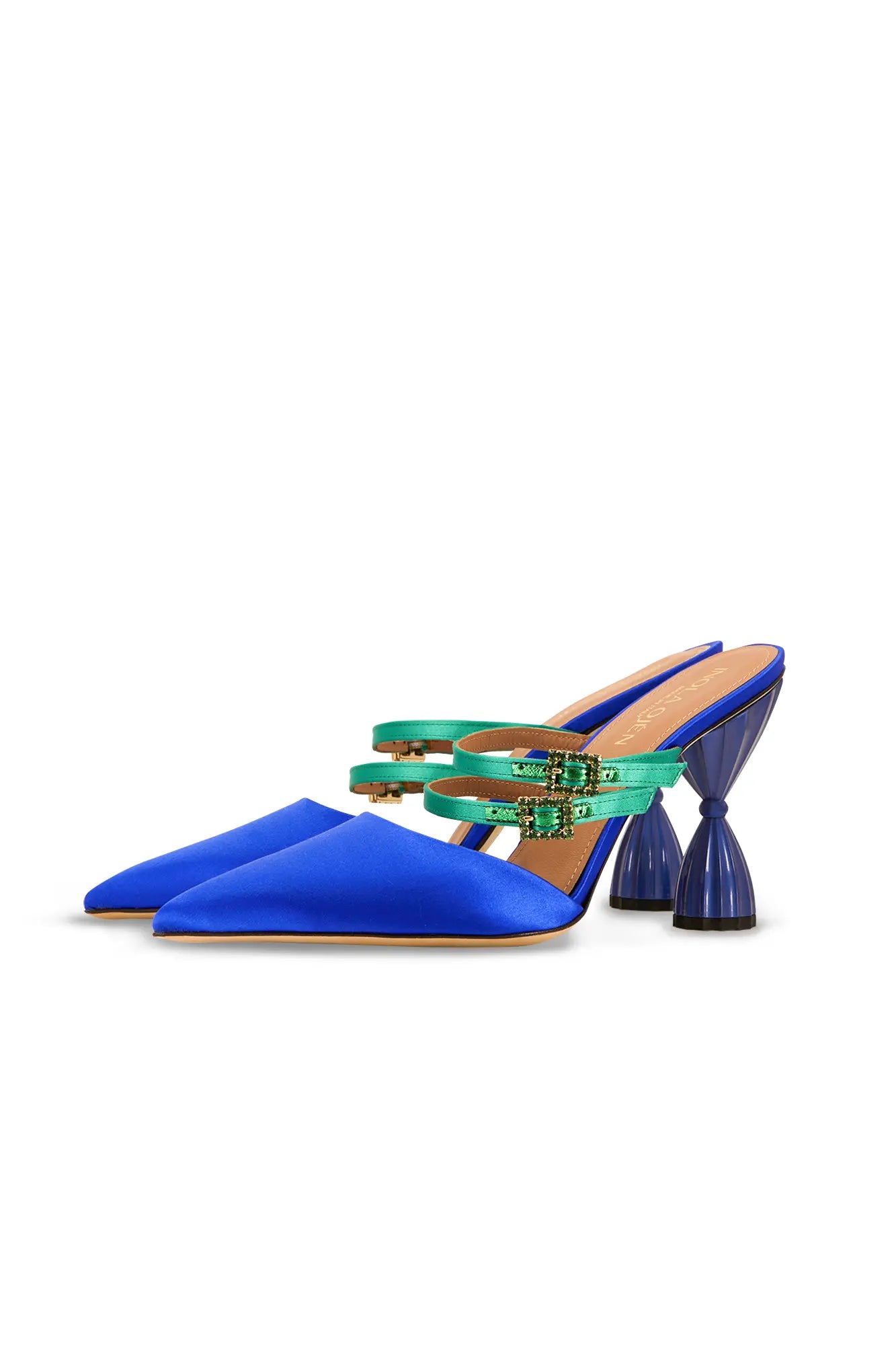 Lolita Pointy Toe Crystal Mule