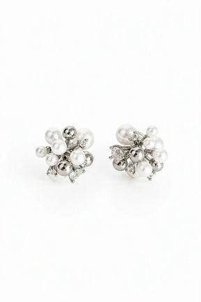 Celestial Pearl Cluster Earrings