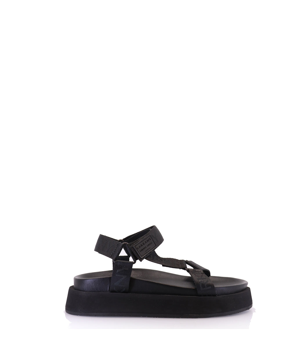 NINY Chic Black Sporty Sandals