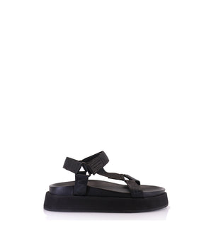 NINY Chic Black Sporty Sandals