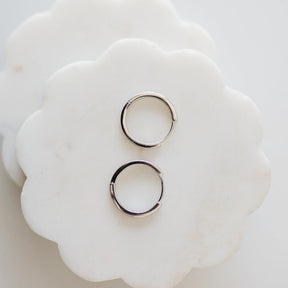 Classic Silver Hoops