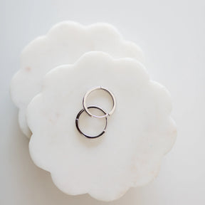 Classic Silver Hoops