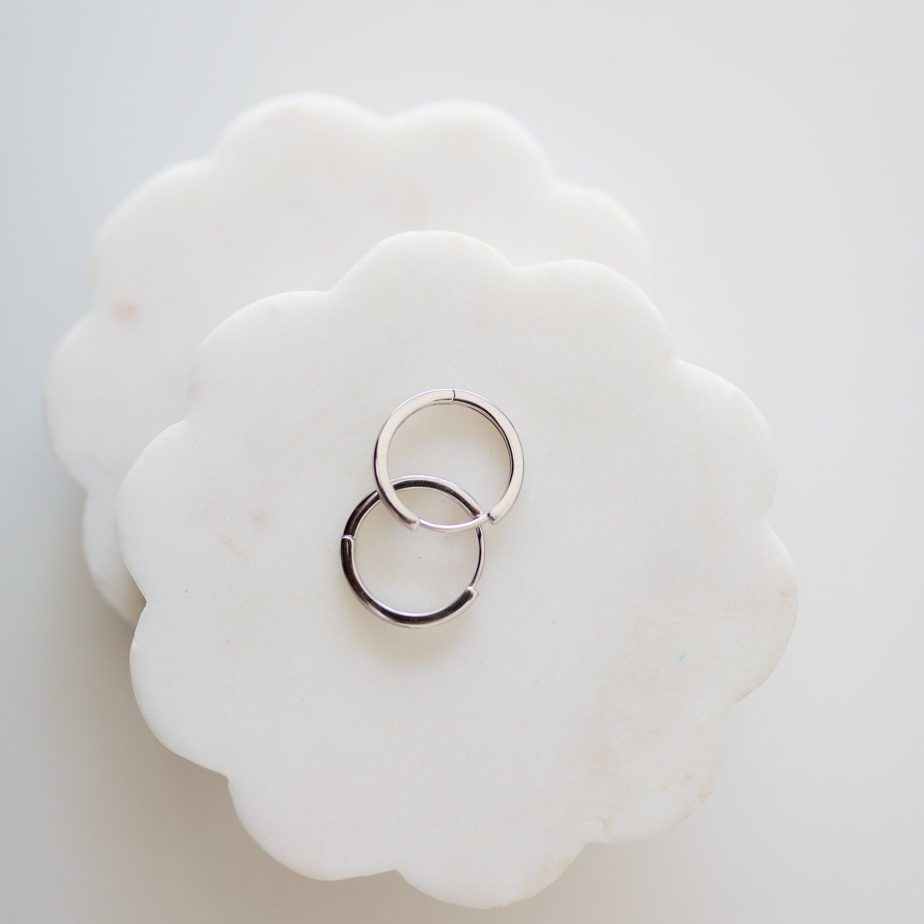Classic Silver Hoops