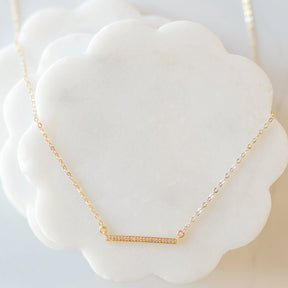 Golden Bar Minimalist Necklace