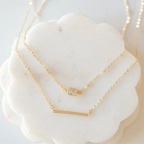 Golden Bar Minimalist Necklace