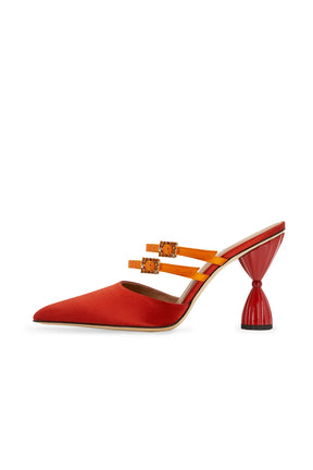 Lolita Pointy Toe Crystal Mule