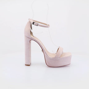 Elegant Suede Platform Sandals Cande