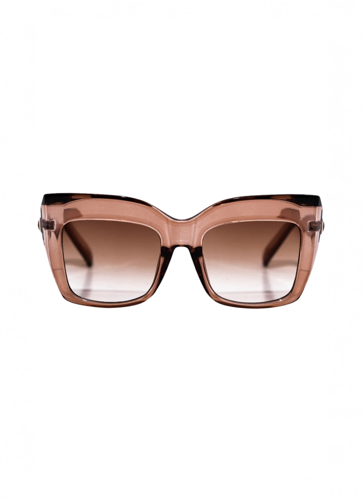Champagne cat eye 55mm sunglasses