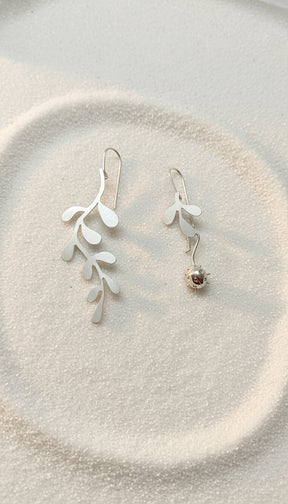Hanging Vine  Earrings & Ladybug Convertible Extensions
