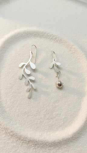 Hanging Vine  Earrings & Ladybug Convertible Extensions