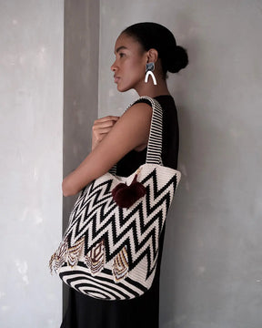 Luxury Wayuu Karmatra Beaded Tote