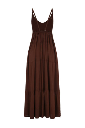 TIEMPOS Dress Marron