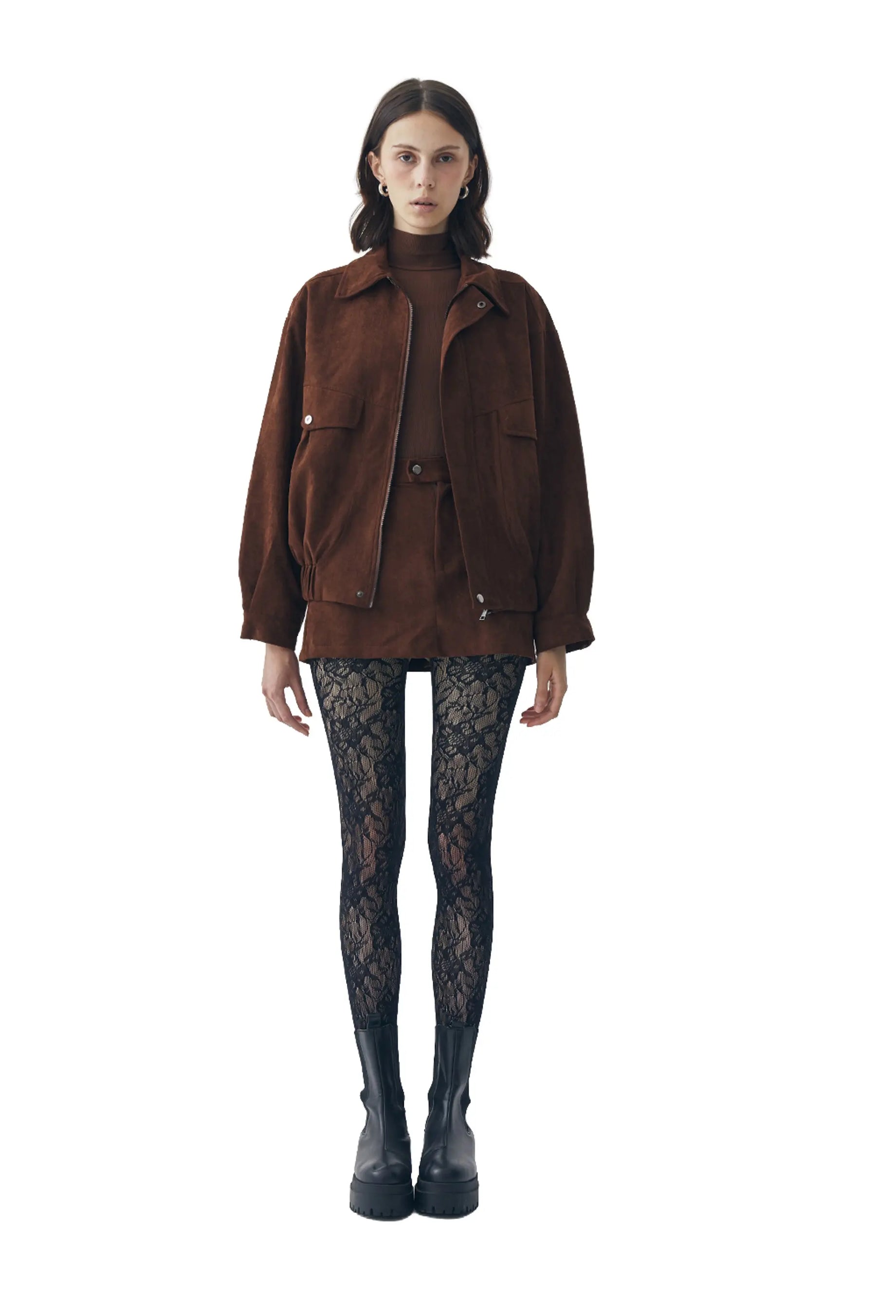 Remi Suede Jacket And Skort Set