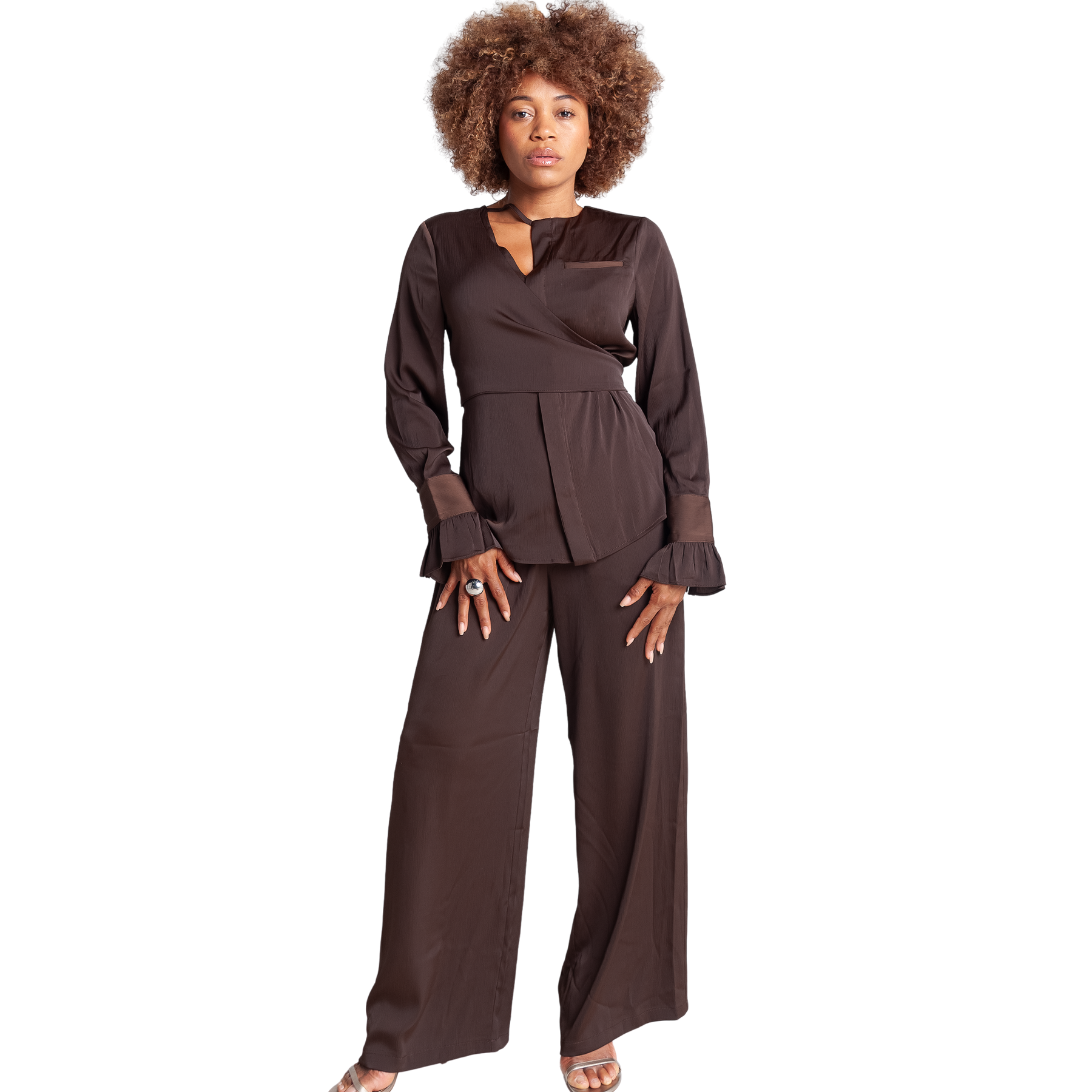 High Waisted Wide Leg Pants