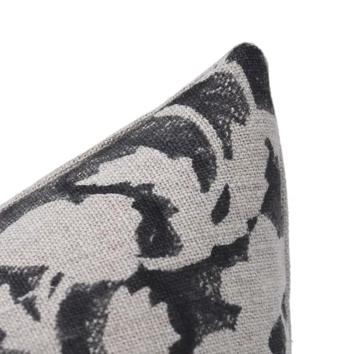 Bohemian Block Print Thick Linen Cushion Cover  - Sulit