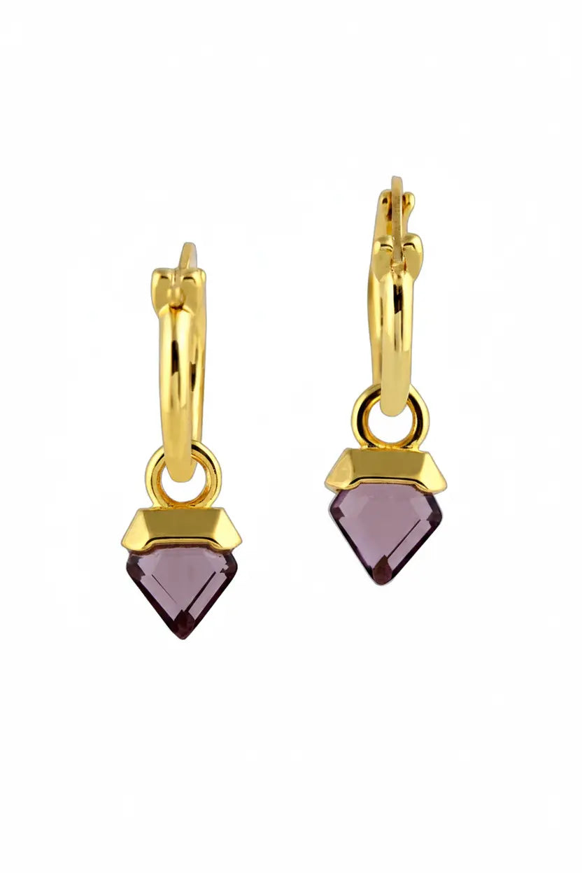 The Amara Amethyst Drop Earrings