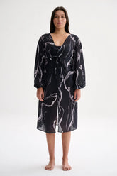 Marble Wrap Dress