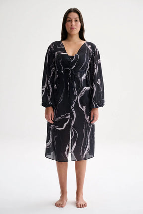 Marble Wrap Dress
